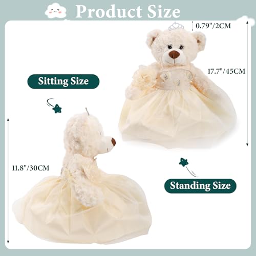 Muñeca Quinceanera Teddy Bear con Vestido, Decoración 15 Años miniatura 2