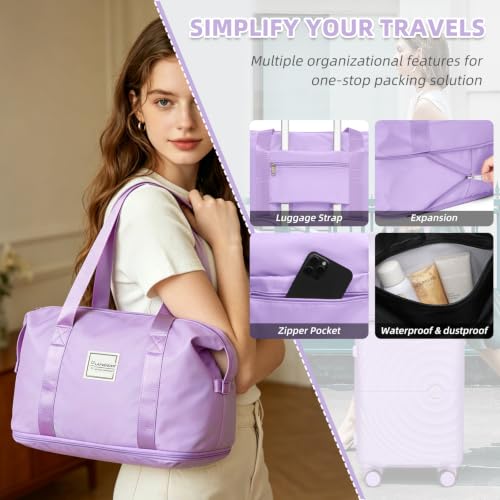 Image of LARVENDER Luggage Sets 5 Piece Set Suitcase Hardshell Expandable Carry On