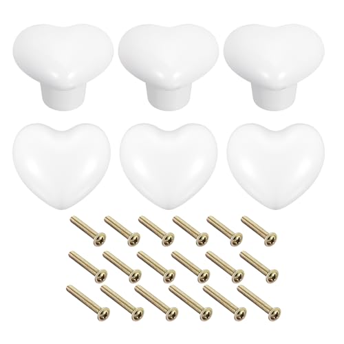 Uxcell 6Pcs Ceramic Knobs, Kitchen Drawer Knobs