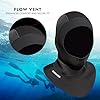 PAWHITS Wetsuit Hood, Thermal Diving Hood with Flow Vent for Women Men, Unisex 3mm Neoprene Hat Cap for Scuba Kayaking Snorkeling Water Sports (M) #3
