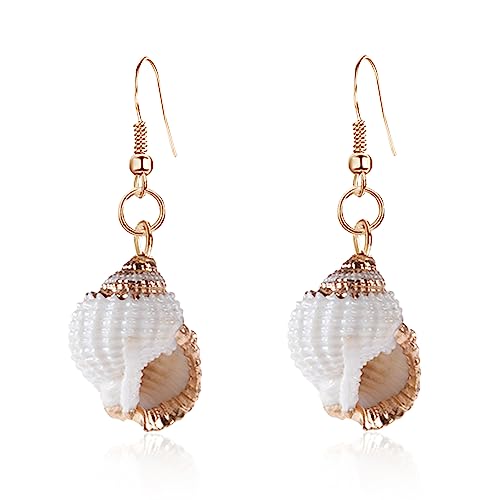 Tropical Beach Sea Jewelry Casual Natural Seashell Conch Drop Dan...