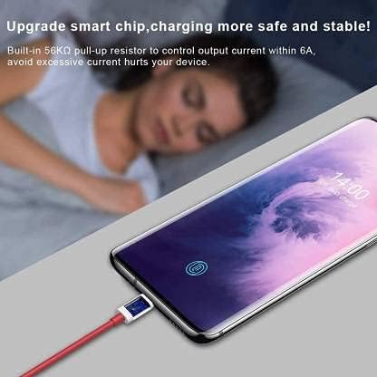 Image of Original 30Watt 5V 6A Fast USB Type C Charge Data Transfer Sync Cable Compatible with Vooc Dart Oppo F17 Reno3 Pro F19 Pro F17 Pro(fast61)