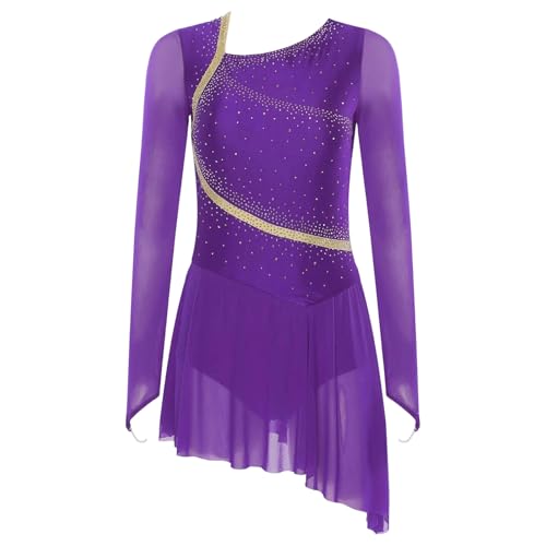 Justaucorps de danse lyrique pour femme en maille costume de patinage
