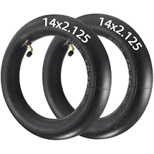 2-Pack 14x2.125 Bike Tube,14 inch Inner Tube with Angled Valve Stem for Electric Bike, E-Bike and 14-Inch Bike