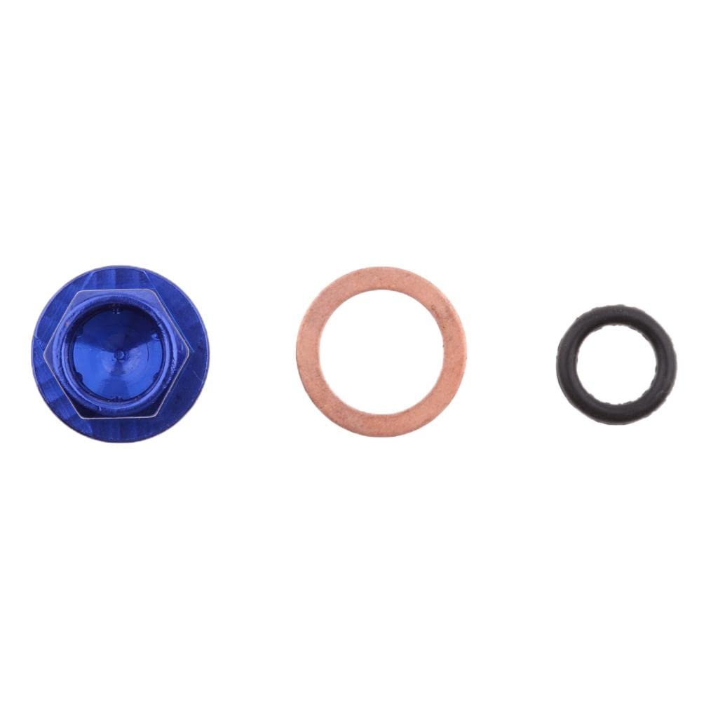 ATORSE™ Magnetic Engine Oil Drain Plug Nut Repair Bolt with Washer Kit for Dirt Bike - Blue-image-29