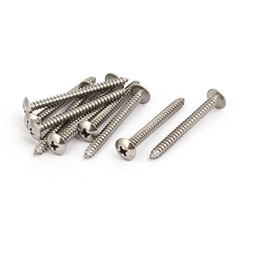 Tornillo autorroscante M4x40mm acero inoxidable 316 10pcs