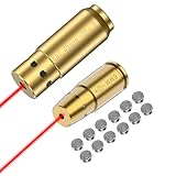 Verpdot Bore Sight Kit 9mm and .45ACP Bore Sight Red Dot Boresighter Red Laser Bore Sighter with Batteries