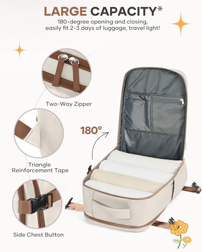 Image of coofay Extra Large Travel Backpack Carry on Flight Approved Mochila De Viaje Personal Item Backpack for Airlines Frontier Airlines Personal Item Bag Backpack for Travel Backpacks for Men Women