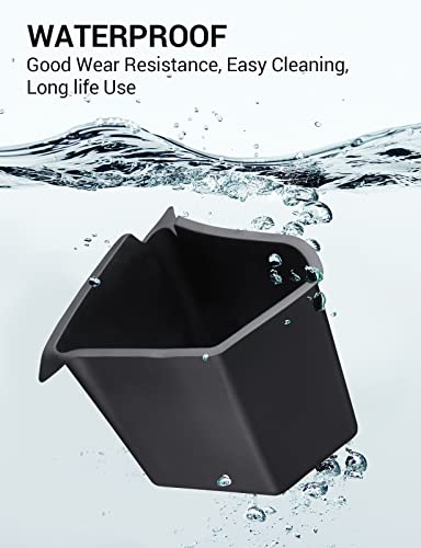 Basenor 2022-2023 Tesla Model Y Trunk Organizer Waterproof Rear Trunk Storage Bins Side Box With Carpeted Lip Interior Accessories Set Of 2 For Model Y 5-Seater #TOP4