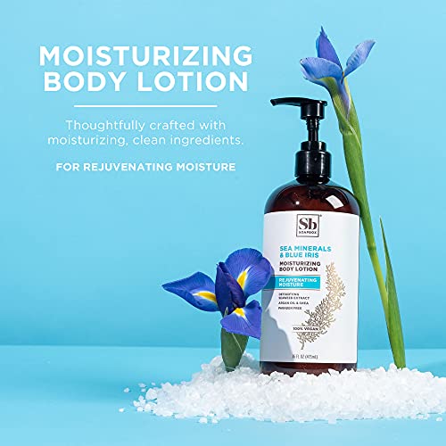 Image of Soapbox Sea Minerals & Blue Iris Body Lotion, Refill Bulk Size For Rentals, Guest Rooms & Hotels - Clean Ingredients Free of Harsh Chemicals, Sulfates, Parabens & Silicones - 1 Gallon Bottle