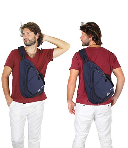 WATERFLY Sling Bag Crossbody Backpack: Over Shoulder Daypack Casual Cross Chest Side Pack - Image 6