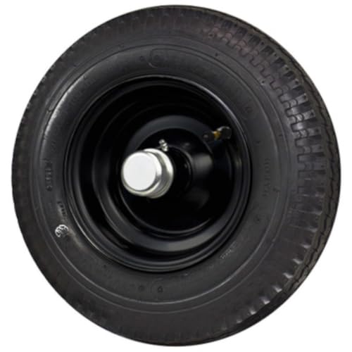 Log Splitter Wheel 4.80X8 Tire on Black Integral Wheel with 1 Inch Bearings
