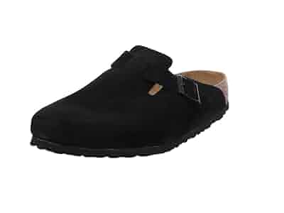 birkenstock Boston ブラック サイズ41 レギュラー幅 Birkenstock Boston Chunky Suede Clogs - Black (Medium/Narrow