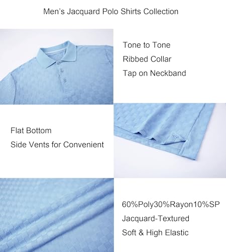 Alex Vando Mens Polo Shirts Short Sleeve Regular Fit Fashion Designed Shirt