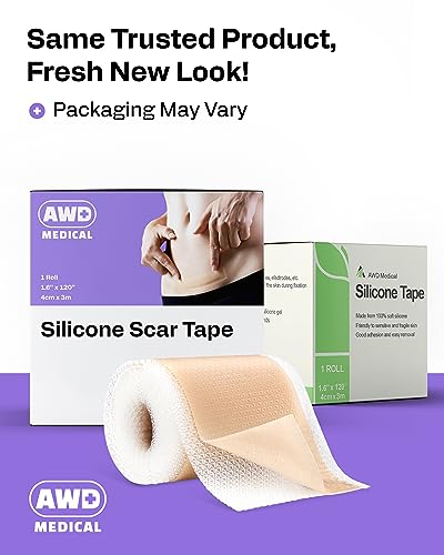 image for AWD Medical AWD Silicone Scar Sheets for Surgical Scars - Seamless Med