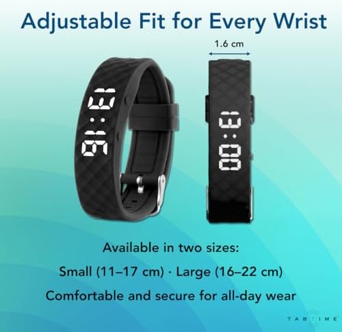 Rechargeable Vibrating Watch with Ten Alarms