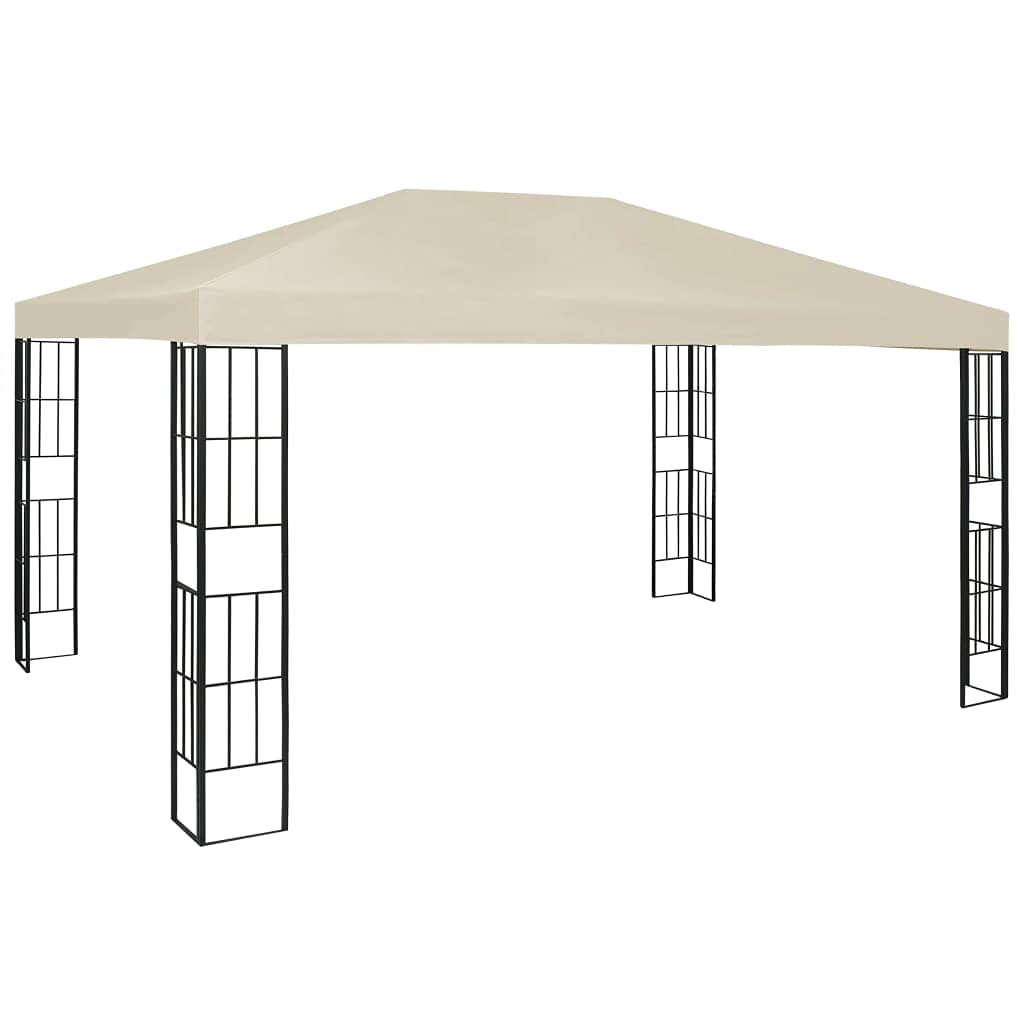 Altana ze sznurkami LED, 3 x 4 m, kremowa