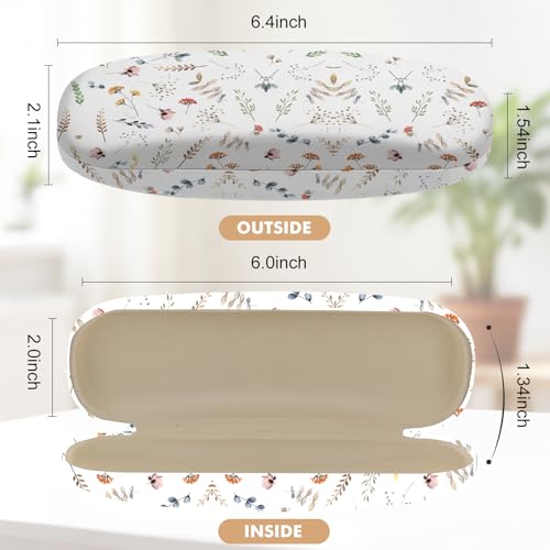 Image of Glasses Case Hard Shell,Portable Protective Eyeglasses Case, Eyeglass Holder Box with Cleaning Cloth, for men women