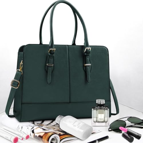 Leather Work Tote Briefcase