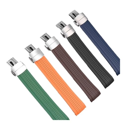 Correa Aquanaut de silicona premium con extremo curvo ajustable para Patek Philippe 2