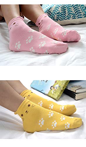 Dobikulu Womens Grils Cute Animal Cat Socks, Cat Lover Gifts For Women, Female Presents For Mom Lady, Funny Cotton Casual Crew Novelty Socks, Fun Lovely Print Pattern Socks #TOP4