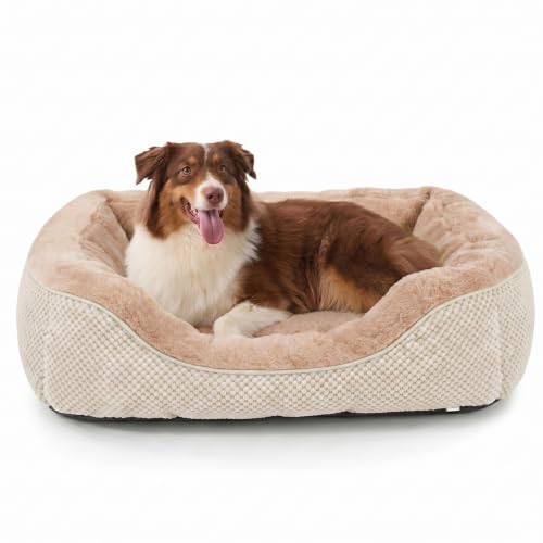 Image of INVENHO Large Dog Beds Large Sized Dog, Washable Orthopedic Warming Soft Sleeping Durable with Anti-Slip Bottom