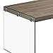 Monarch specialties , Coffee Table, Tempered Glass, Dark Taupe, 44