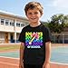2-9 Kids 100 Days T-Shirt – Boys Girls Student Milestones Top, Colorful Pattern Breathable All-Day Comfort Tee
