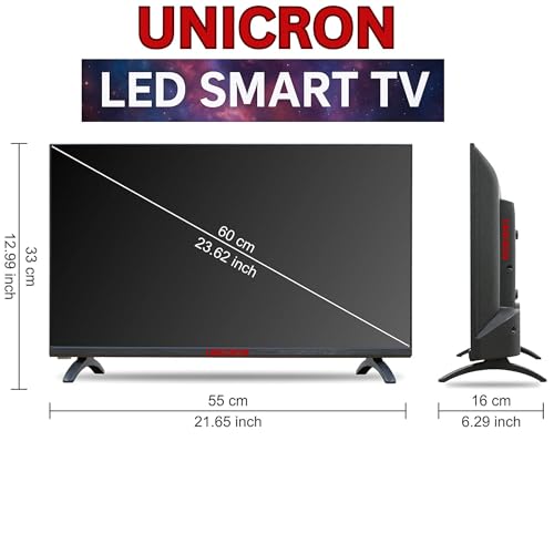 UNICRON 60 cm (24 Inches) HD Ready Smart LED TV | Android Smart TV | 1GB RAM & 8GB ROM | Built-in Wi-Fi | HDMI & USB Ports 6 41XZ1CQy9SL