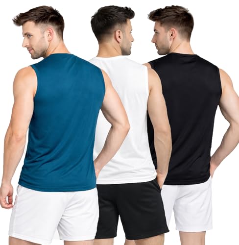 Image of Stylish Vest for Men | Vest for Boys - Perfect for Gym Workouts,| Men's Tank Top Regular fit|Cotton Combo Pack of 3 Sports Vest