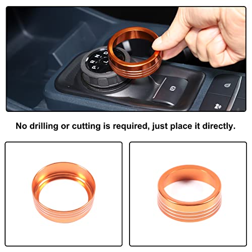 Car Gear Shift Switch Button Ring Trim Cover Compatible With Ford Maverick 2022 2023 Car Gear Knob Ring Cover Gear Shift Switch Knob Cover Gear Shifter Head Button Protect Decor Interior Accessories #TOP3