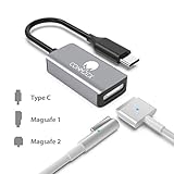 USB C to Magsafe 2 Adapter CONMDEX Type C to Magsafe Magnetic T-Tip/L-Tip Converter USB C to Magsafe 2/1 Connector for New Macbook Pro 13