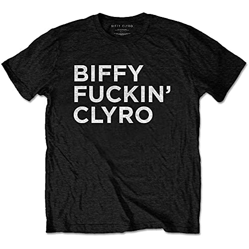 Biffy Clyro Men'S Bcts05Mb04 T-Shirt, Black, Xl