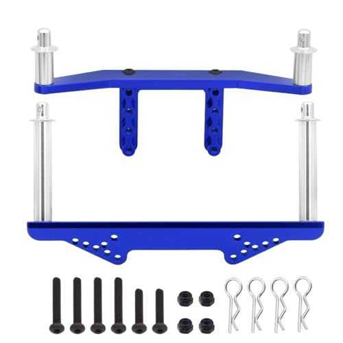 RC�����p�A�N�Z�T���[ For Traxxas For Slash 2WD For Rustler For Stampede For VXL 1/10 �p �������t�����g���A�{�f�B�}�E���g�Z�b�g �|�X�g�t�� RC�J�[�A�b�v�O���[�h�p�[�c(Blue)