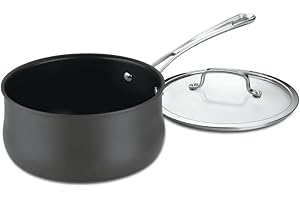 Cuisinart Contour Hard-Anodized 1-Quart Saucepan with Cover