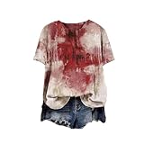 Photo Gallery halloween bloody shirt horror blood shirts women im fine shirt con sangue, halloween graphic t shirt blood print, a, xl Photo Gallery halloween bloody shirt horror blood shirts women im fine shirt con sangue, halloween graphic t shirt blood print, a, xl