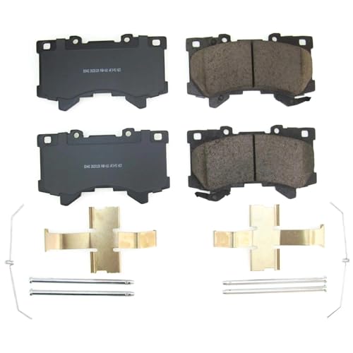 Image of PowerStop Front Brake Pads for Lexus GX550 2024-25 |LX600 2022-25 |LX700h 2025 |Toyota 4Runner 2025 |Land Cruiser 2024-25 - Z17 Ceramic Brake Pads with Installation Hardware, 17-2442
