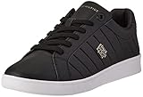 Tommy Hilfiger TH Bio Court-Tenis clásicos, Zapatillas Mujer, Black, 38 EU