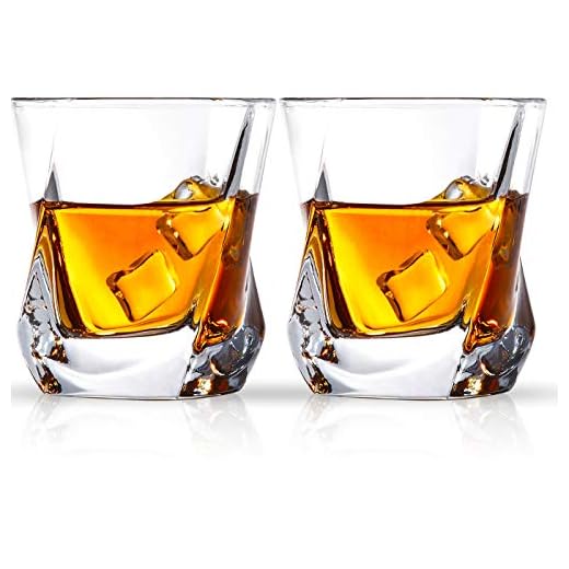 Cooko Vasos de whisky,Lujo Cristal Set de Cristal,Vidrio de la Claridad Non-Leaded,Vino Accesorios Juego de 2 Vasos (8oz) para Vino, Cócteles o Jugo