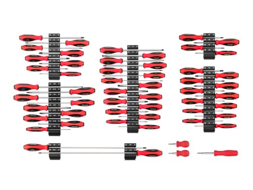 TEKTON Phillips, Slotted, Torx, Square Screwdriver Set, 54-Piece | DWZ90120