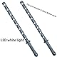 LQZJG Pack von 2 Black Widow Natasha Romanoff Doppel Peitsche Stick LED Leuchtmetall Rollenspiel Superheld Prop (Schwarz)