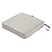 Classic Accessories Montlake Seat Cushion Foam & Slip Cover, Heather Grey, 23x23x3" Thick