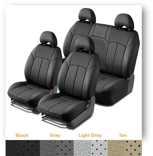 Image of Clazzio Toyota Tacoma 2016-2023 Double Cab Manual Driver Seat Black PVC Seat Cover AP-EATOB2120KKK