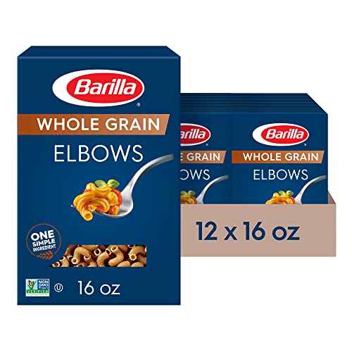 Barilla Whole Grain Pasta, Elbows, 16 Ounce (Pack of 12) Amazon price tracker / tracking