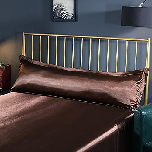 Taie d'oreiller soie satin longue 48x120cm multicolore pour oreiller et traversin