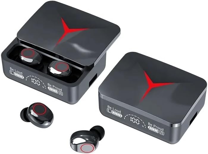 VIVIDUS Wireless Earbuds with Noise Canceling Mic, Bluetooth 5.3, Waterproof, Touch Control, LED Display, Gaming Headset, HD Call, Voice Assistant, HiFi Stereo Sound, 150 H, Wireless Earphone,, Black image 4