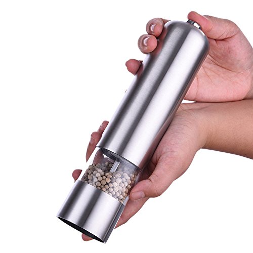 Buy AIHOME Stainless Steel Electric Salt & Pepper Mills Secret for Good