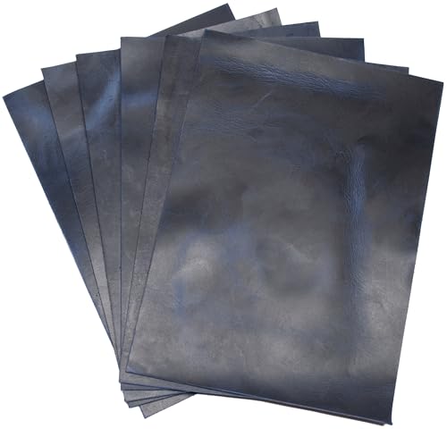 HAPPER STUDIO Pelle bovina 2 mm Pull-Up Crazy Horse A5 x 6 pezzi (blu scuro)