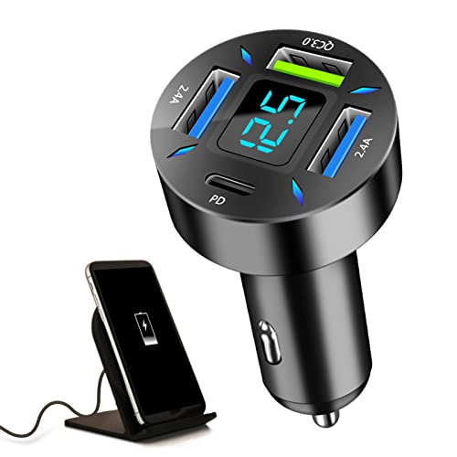 Carregadores de Automóveis para Telemóveis | 66W Carregamento Rápido 12V Adaptador de Carro Para Tel