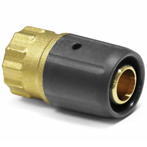 Pipetec - Raccord à emboîter avec filetage intérieur - 16 x 2 mm - 1/2 - Pour tuyau composite en aluminium DVGW - Système d'emboîtement - Raccord de transition